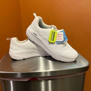 Skechers Women's White Slip-On Athletic Sneakers